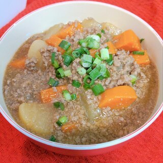 圧力鍋で☆大根とにんじんのそぼろあんかけ♪